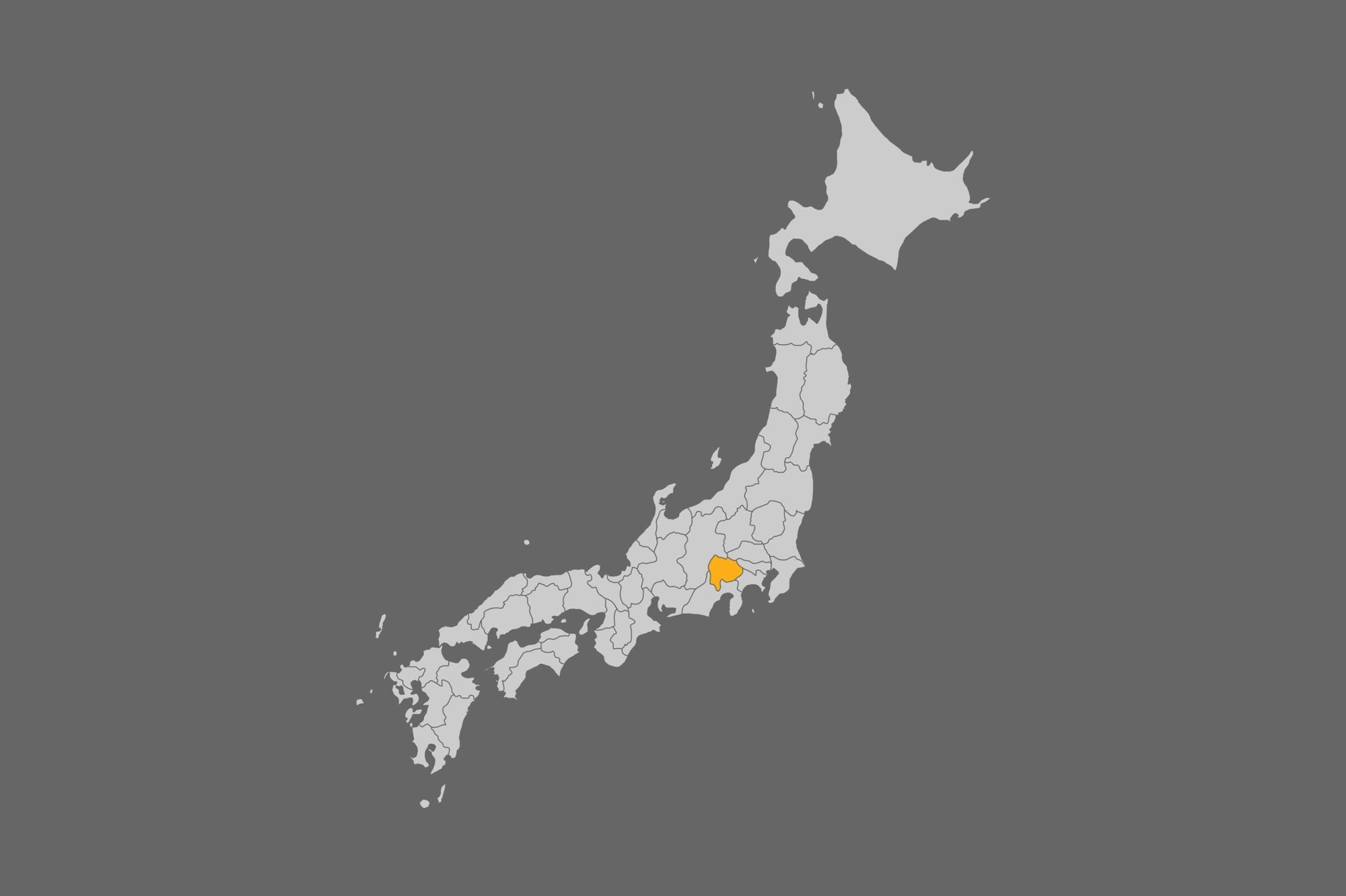 Japan regional map showing Tokyo prefecture location